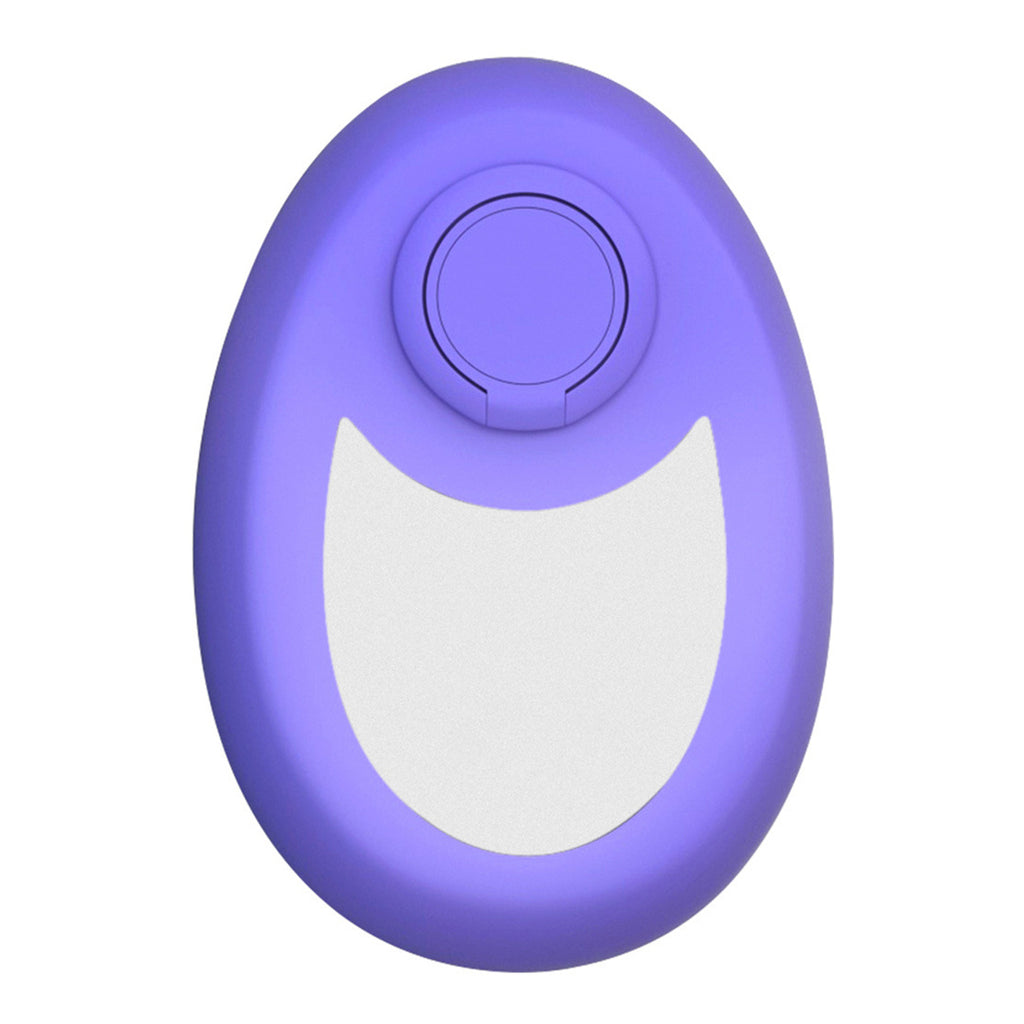 a purple object with a white circle