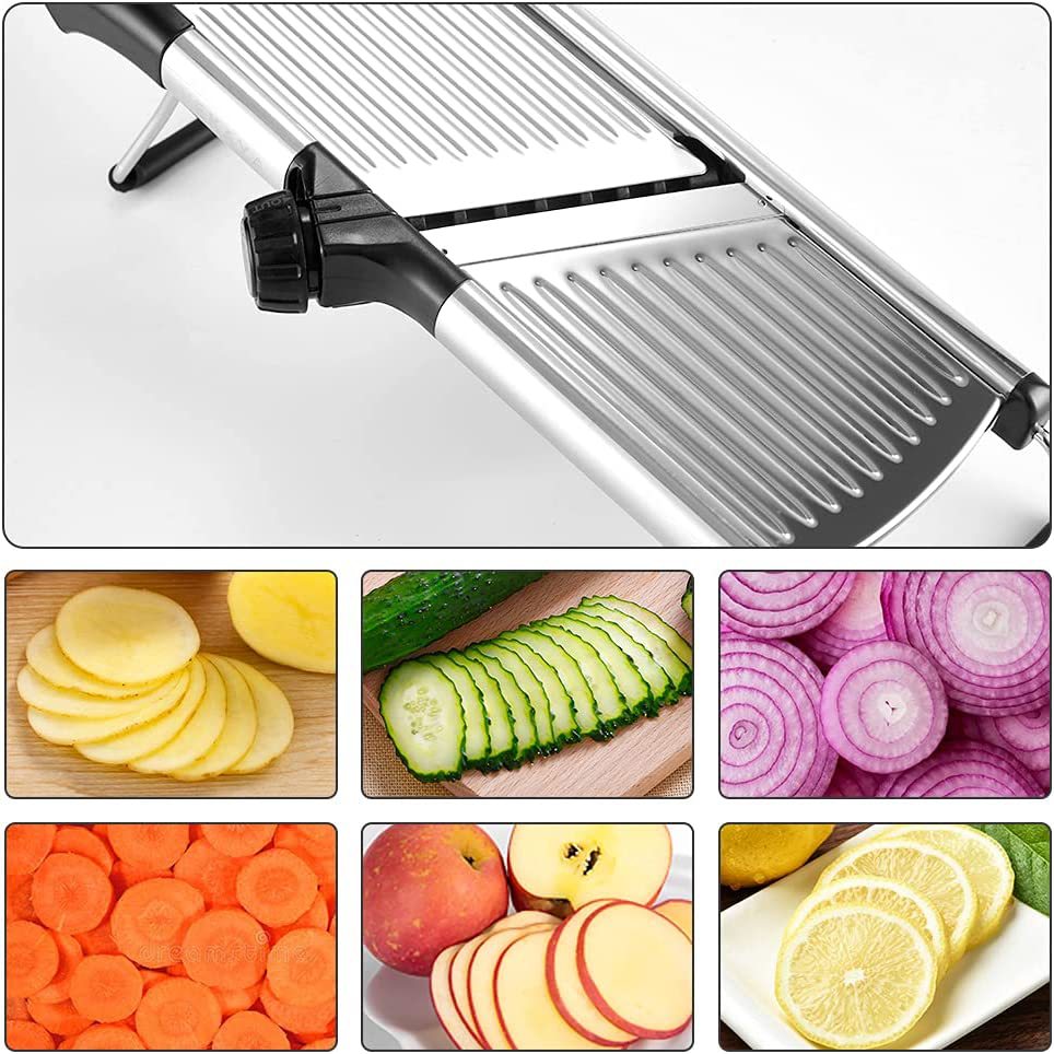 Mandoline Slicer Kitchen Adjustable Stainless Steel Vegetable
